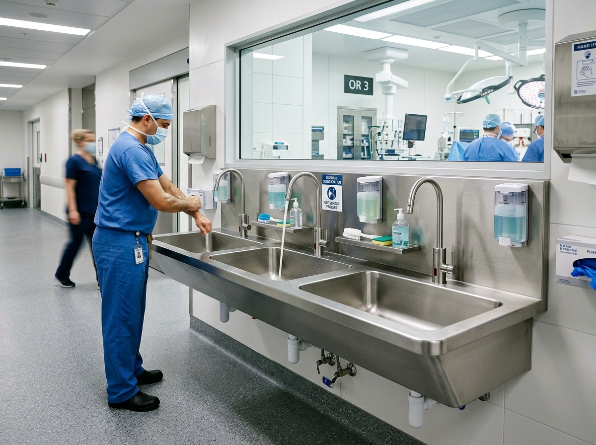 Surgical SS 304 Scrub Sink